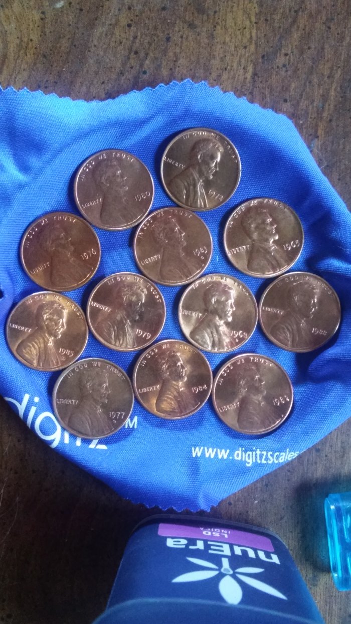 My-Lincoln-Cents-From-65,-68d,-72,-76,-77d,-79,-80,-82,-83d,-84,-85d,-And-88